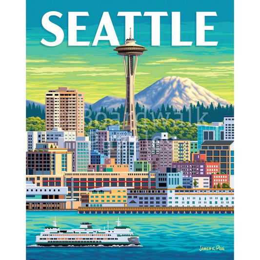 Seattle 500 Piece Jigsaw Puzzle Boardwalk - BIG FRENCHIES