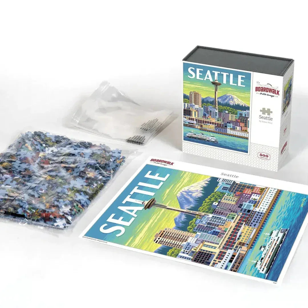 Seattle 500 Piece Jigsaw Puzzle Boardwalk - BIG FRENCHIES
