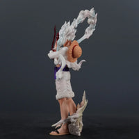 Gear 5 Monkey D. Luffy Anime Figure, One Piece Figure Nika Luffy Action Figurine PVC Statue 25 CM
