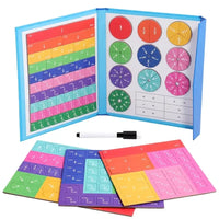 Magnetic Fraction Puzzle Set – Montessori Math Learning Toy for Kids - BIG FRENCHIES