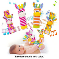 Baby Wrist Rattle Socks Sensory Educational Toys Set