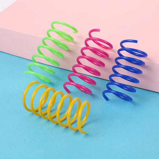 Colorful Cat Spring Toys – Durable Coil Play for Kittens - BIG FRENCHIES