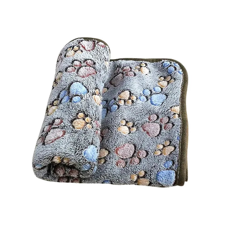 Soft Fluffy Pet Blanket – Cute Cartoon Pattern - BIG FRENCHIES