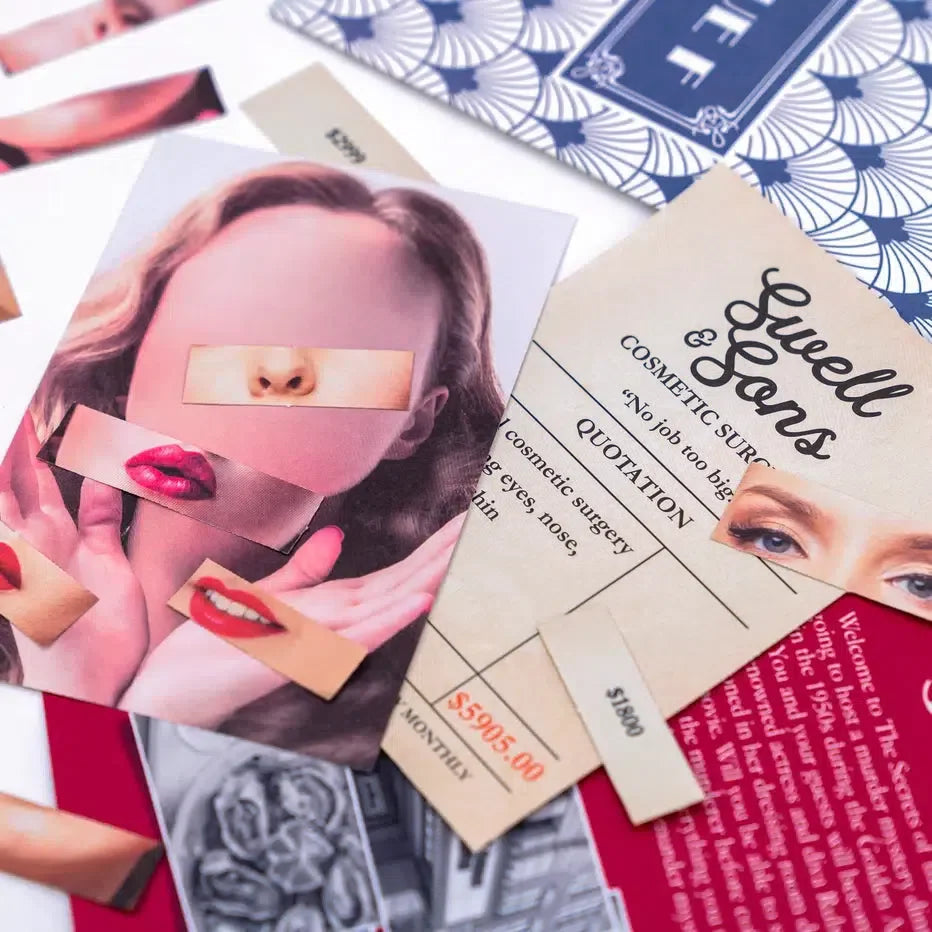 Secrets of the Silver Screen Murder Mystery Game Professor Puzzle