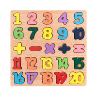 Wooden Alphabet & Number Puzzle | Montessori Learning Toy for Kids - BIG FRENCHIES
