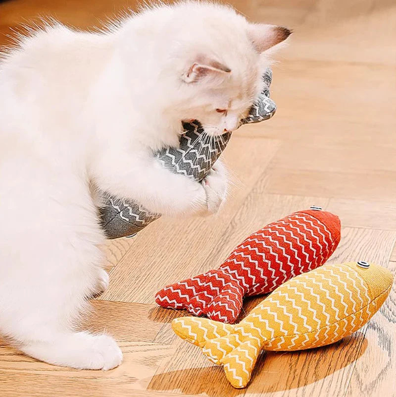 Catnip Fish Toy – Interactive Plush Simulation Fish for Cats & Kittens - BIG FRENCHIES