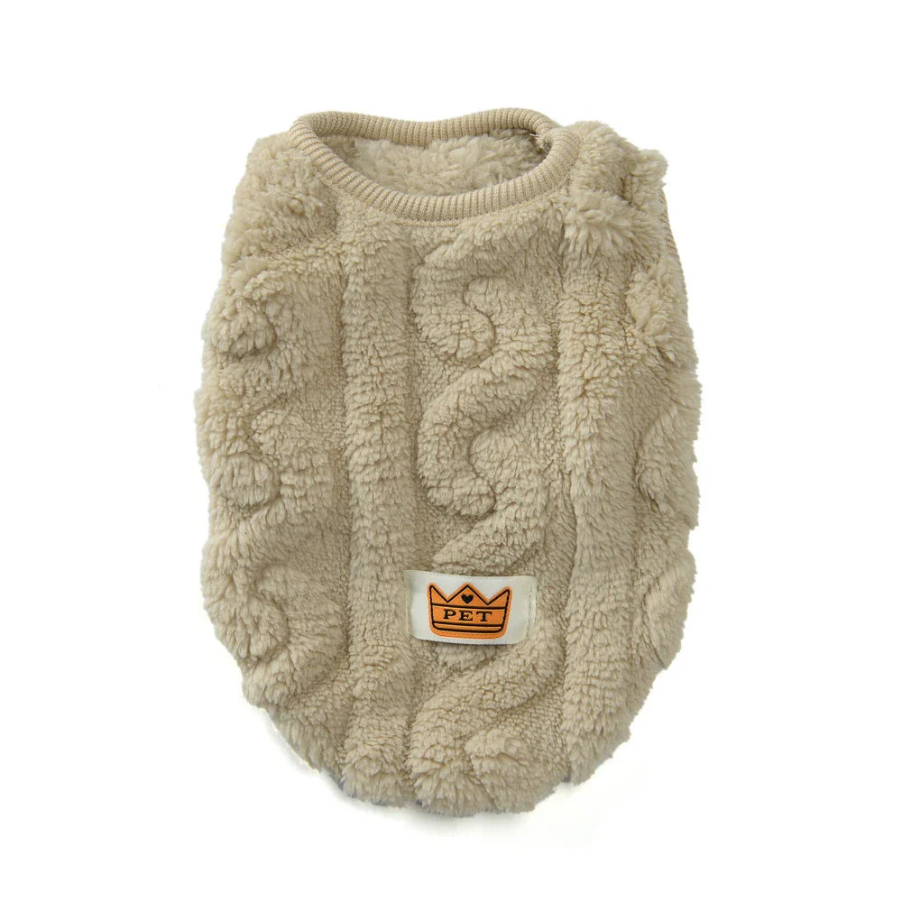 Soft Cozy Cat Sweater – Winter Fleece Vest for Sphynx & Small Dogs - BIG FRENCHIES