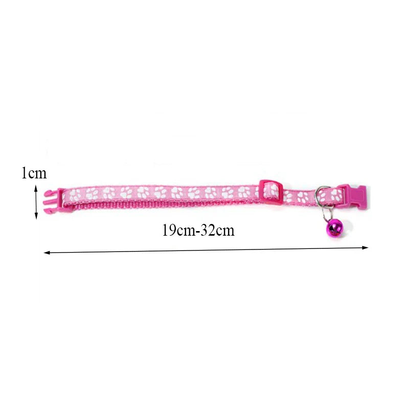 Colorful Adjustable Cat Collar with Bell - BIG FRENCHIES