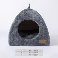 Heated Cat Bed – Self Warming Triangle Cat Cave for Indoor Pets - BIG FRENCHIES