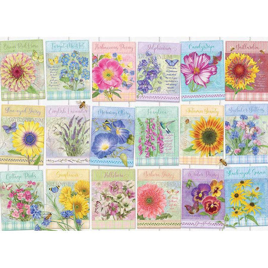 Seed Packets 500 Piece Jigsaw Puzzle Cobble Hill