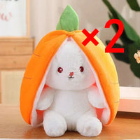 Cute Strawberry Carrot Rabbit Plush Toy – Soft Cuddly Bunny Doll - BIG FRENCHIES