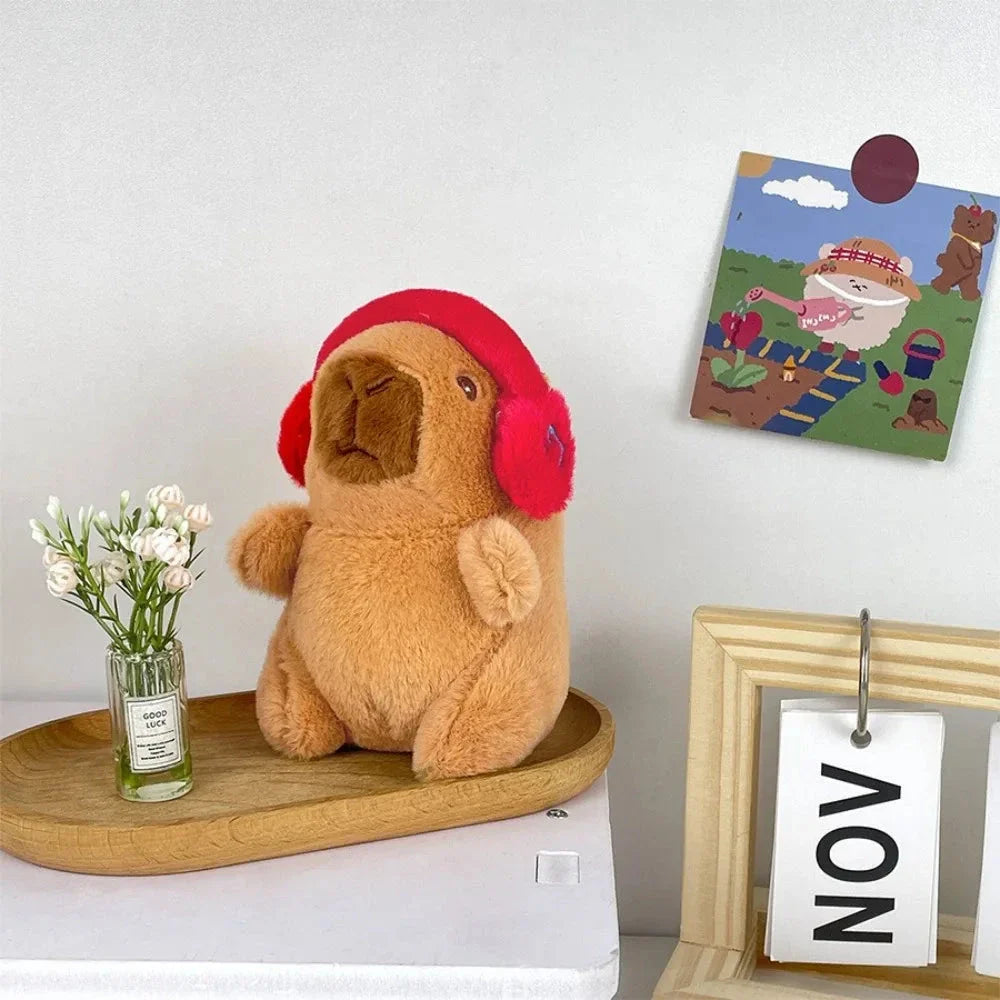 Cute Capybara Plush Toy Hoodie – Small Winged Stuffed Doll for Kids