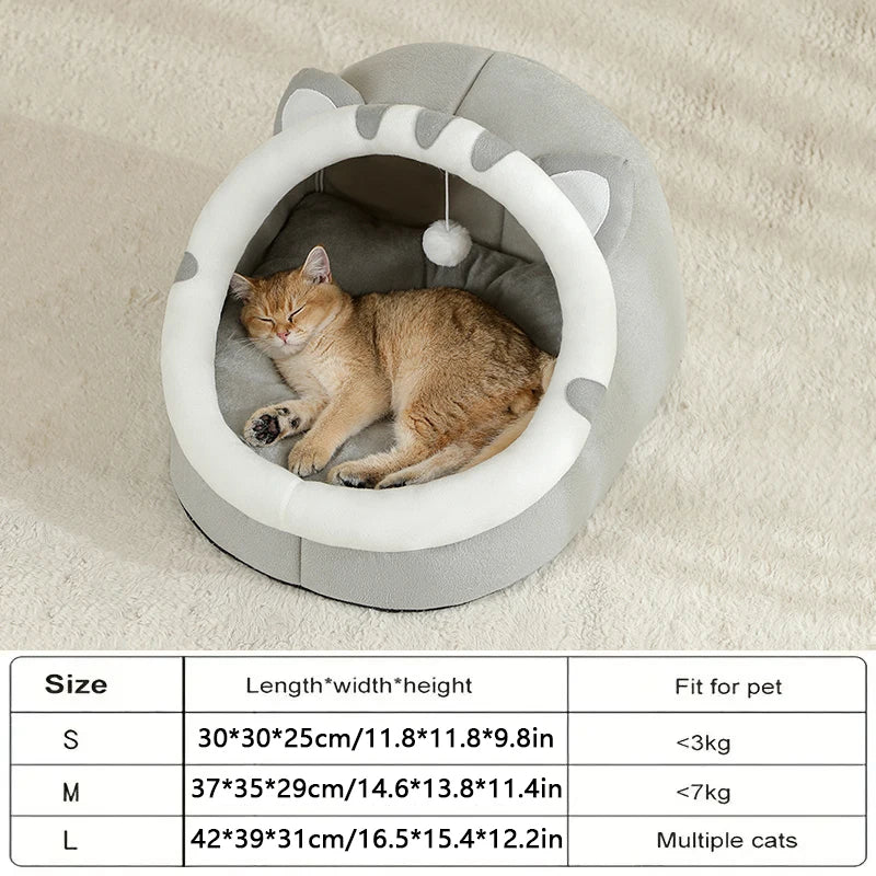 Cat Cave Bed – Washable Cat Bed & Cozy Hideaway - BIG FRENCHIES