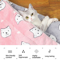 Thicken Flannel Cat Mat – Soft Winter Sleeping Cushion for Cats & Small Dogs - BIG FRENCHIES