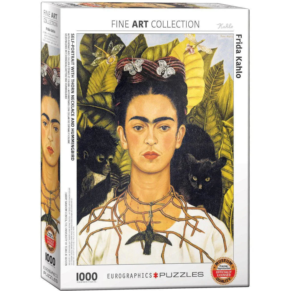 Self-Portrait with Thorn Necklace & Hummingbird 1000 Piece Jigsaw Puzzle Eurographics - BIG FRENCHIES
