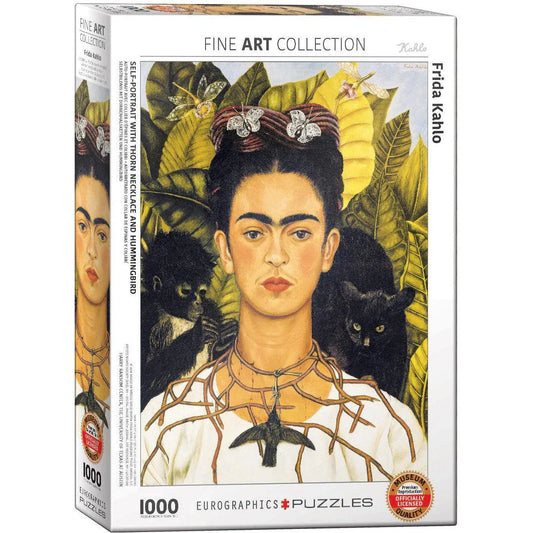Self-Portrait with Thorn Necklace & Hummingbird 1000 Piece Jigsaw Puzzle Eurographics - BIG FRENCHIES