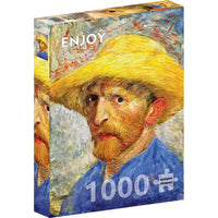 Self-portrait with a Straw Hat by Van Gogh 1000 Piece Jigsaw Puzzle Enjoy - BIG FRENCHIES