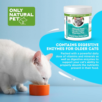 Senior Cat Multivitamin Taurine Lysine Powder Immune Joint Support 3.2oz