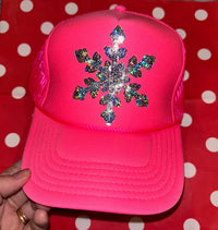 Sequin Snowflake Trucker Hat - BIG FRENCHIES