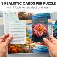 Set of 3 60 Piece Tray Jigsaw Puzzles with Conversation Cards Quokka - BIG FRENCHIES