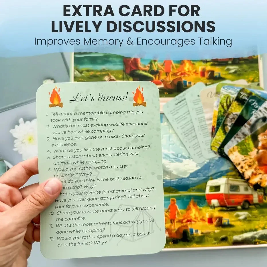 Set of 3 60 Piece Tray Jigsaw Puzzles with Conversation Cards Quokka - BIG FRENCHIES