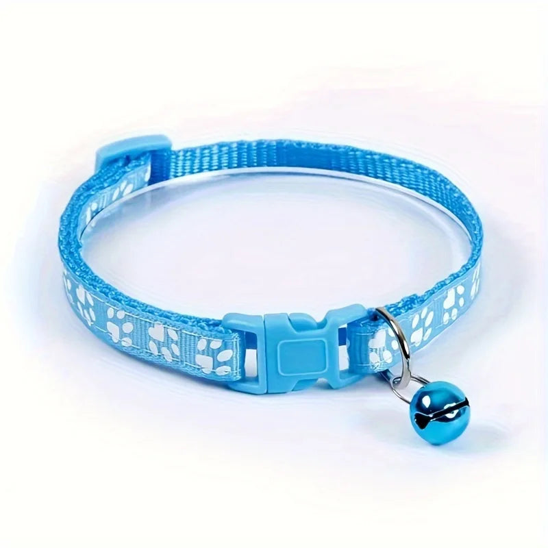Colorful Adjustable Cat Collar with Bell - BIG FRENCHIES
