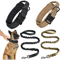 Heavy-Duty Military Tactical Dog Collar & Leash Set | Adjustable Training Collar for All Dogs
