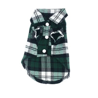 British Style Plaid Dog Shirt – Cotton Pet Clothes for Small Dogs & Cats - BIG FRENCHIES