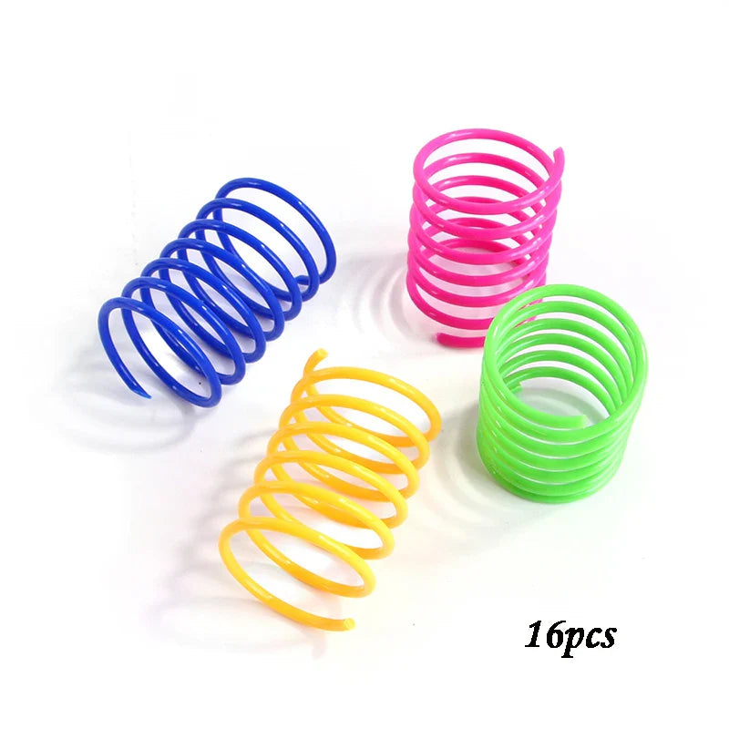 Colorful Cat Spring Toys – Durable Coil Play for Kittens - BIG FRENCHIES