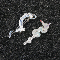 Demon Slayer Sword Keychains, Anime Kimetsu no Yaiba Tomioka Weapon Key Chains Accessories