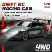 4WD Remote Control Drift Car - 1:24 Scale High-Speed Racing Car, 2.4G Radio, 20KM/H Mini RC Car for Boys & Teens