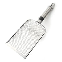 Stainless Steel Cat Litter Scoop with Long Handle | Durable & Easy to Use - BIG FRENCHIES