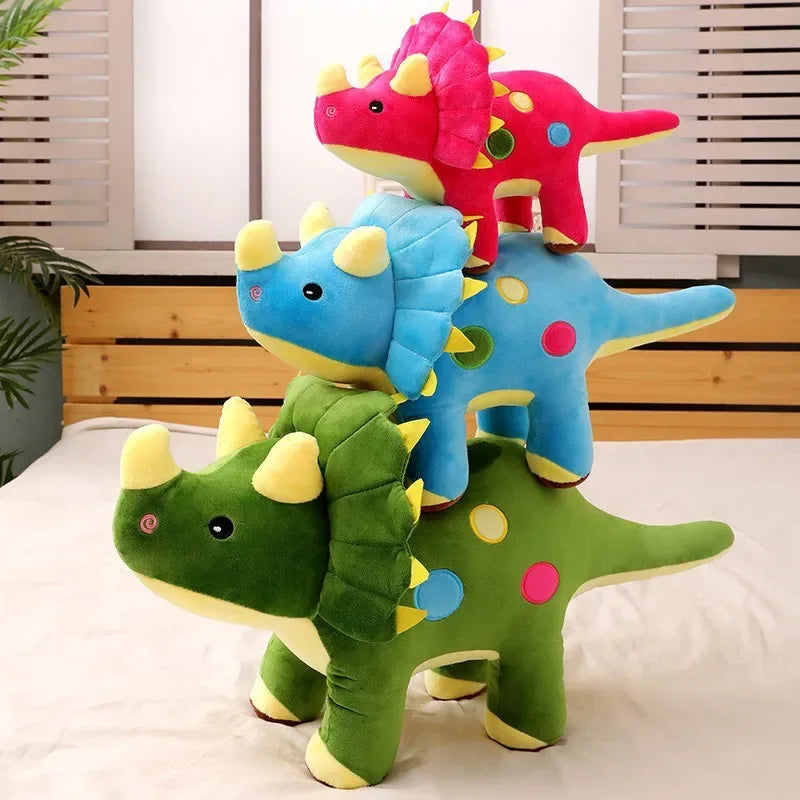Dinosaur Plush Toy – Triceratops & Stegosaurus Stuffed Doll - BIG FRENCHIES