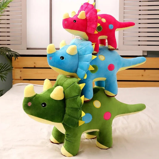 Dinosaur Plush Toy – Triceratops & Stegosaurus Stuffed Doll - BIG FRENCHIES