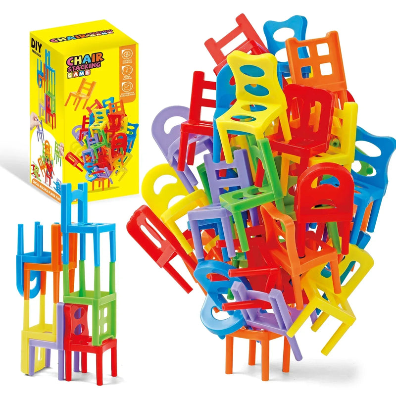 Stacking Chair Game – Educational Balance & Building Toy Set - BIG FRENCHIES