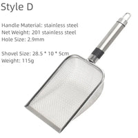 Stainless Steel Cat Litter Scoop with Long Handle | Durable & Easy to Use - BIG FRENCHIES