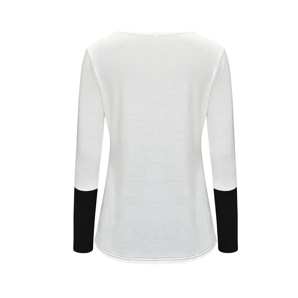 Maternity Nursing T-Shirt with Stitching and Long Sleeves - # BAGE211510102-NURSG - BIG FRENCHIES