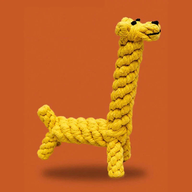Durable Rope Knot Dog Toy – Hand-Woven Cotton Chew Toy for Small & Medium Dogs - BIG FRENCHIES