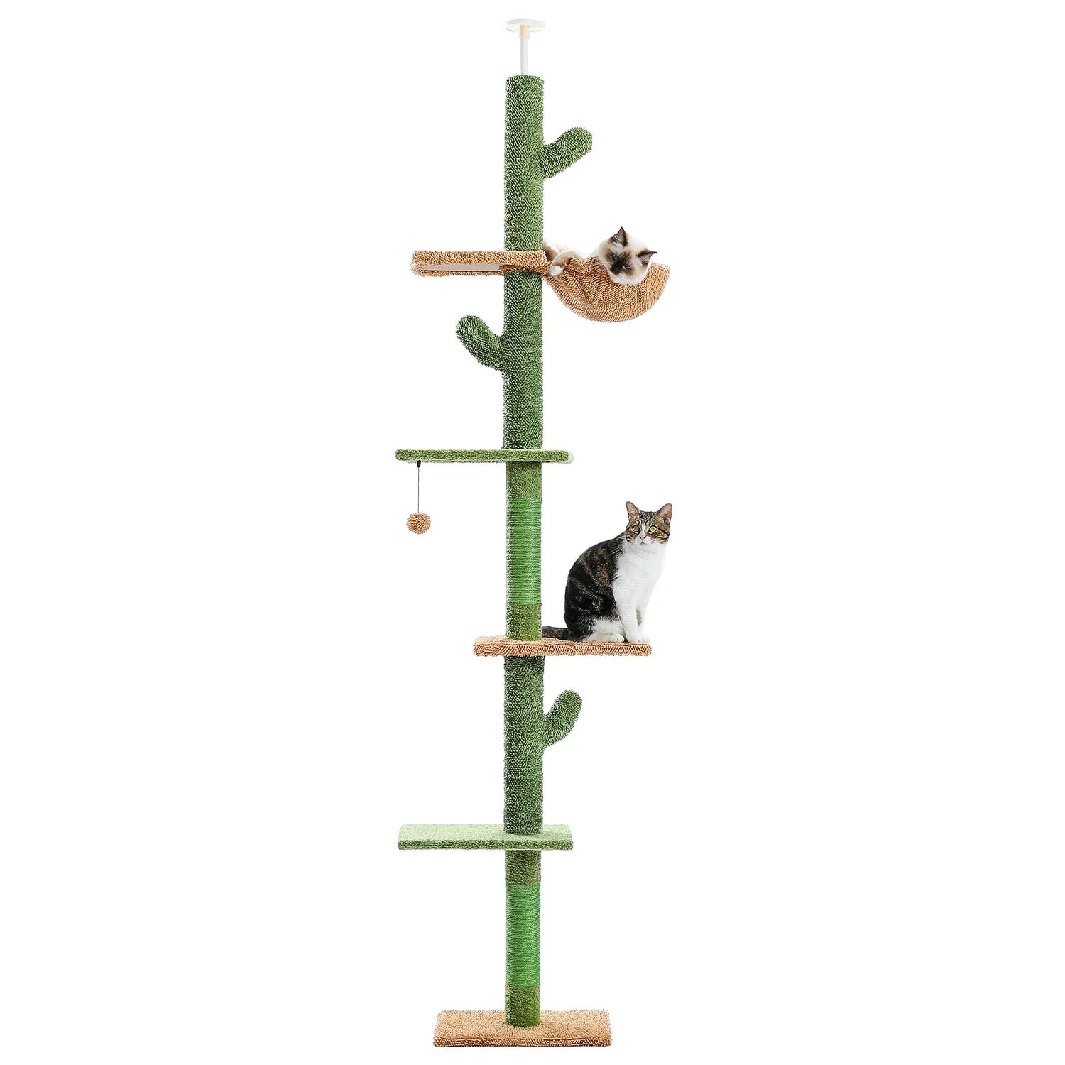 5 Tier Cat Tree Tower with Scratching Posts & Hammock - BIG FRENCHIES