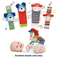Baby Wrist Rattle Socks Sensory Educational Toys Set