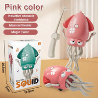 1Pc funny Dancing Octopus toy Crawling Auto-sensing Avoiding Obstacles Electronic Pet With Music Light Kids Christmas Gifts