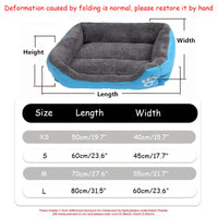 Color Square Winter Warm Pet Bed – Dog & Cat House - BIG FRENCHIES