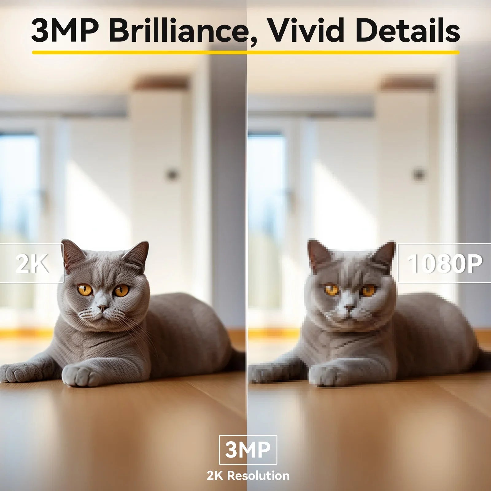 BoyKeep Smart Camera 2K WiFi Indoor Security - BIG FRENCHIES