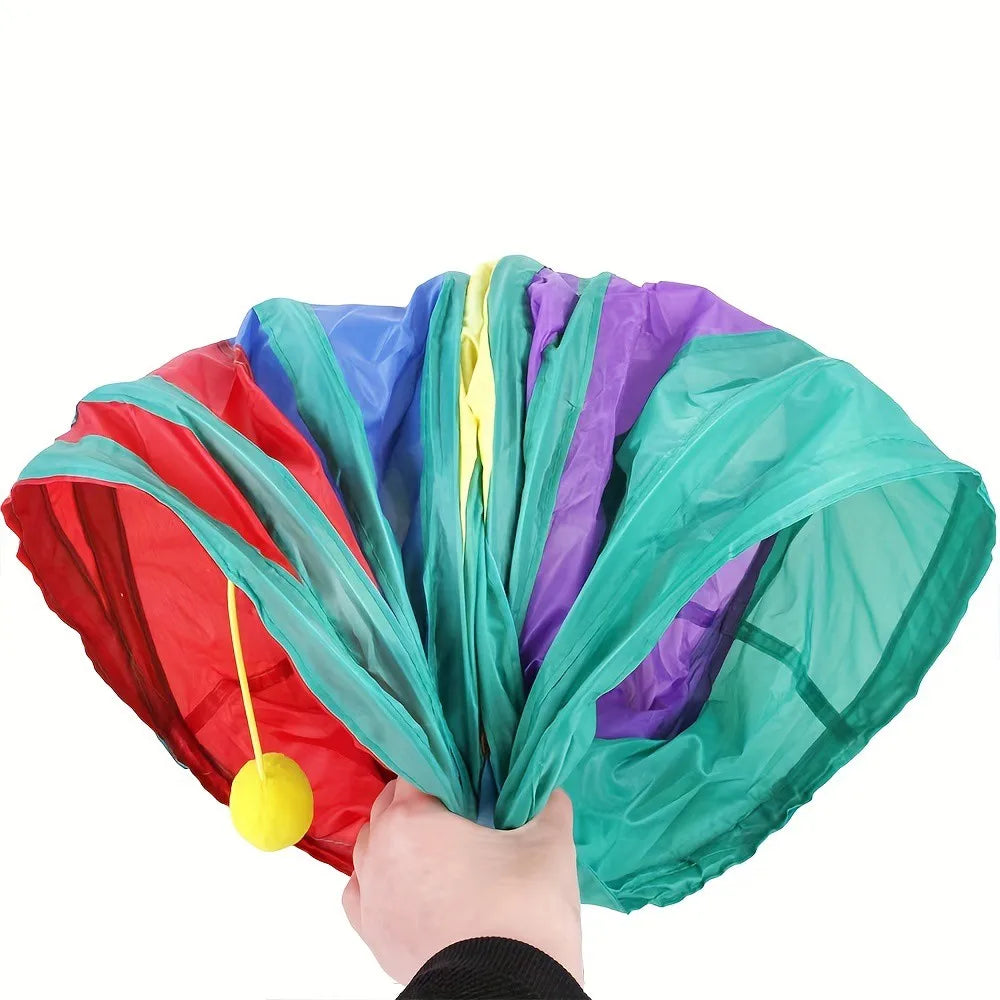 Foldable Cat Tunnel Toy – Breathable Indoor Play Tunnel for Cats - BIG FRENCHIES