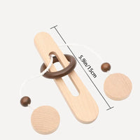 Wooden Ring Unlocking Game | Magic Ring Kongming Lock Puzzle Toy - BIG FRENCHIES
