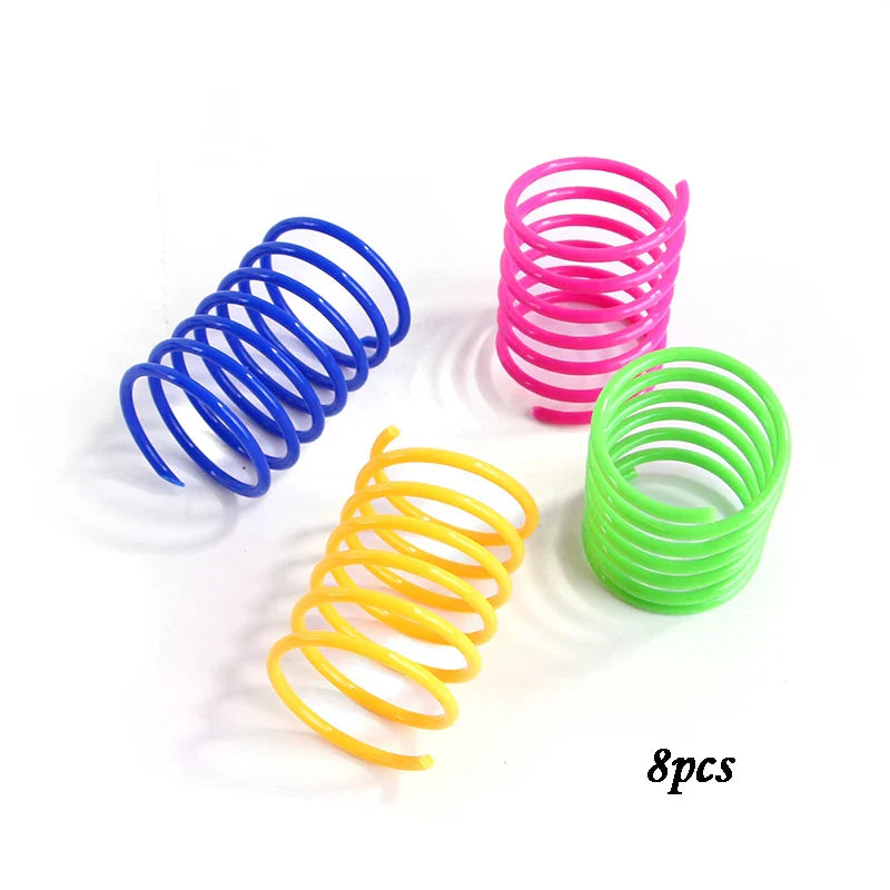 Colorful Cat Spring Toys – Durable Coil Play for Kittens - BIG FRENCHIES