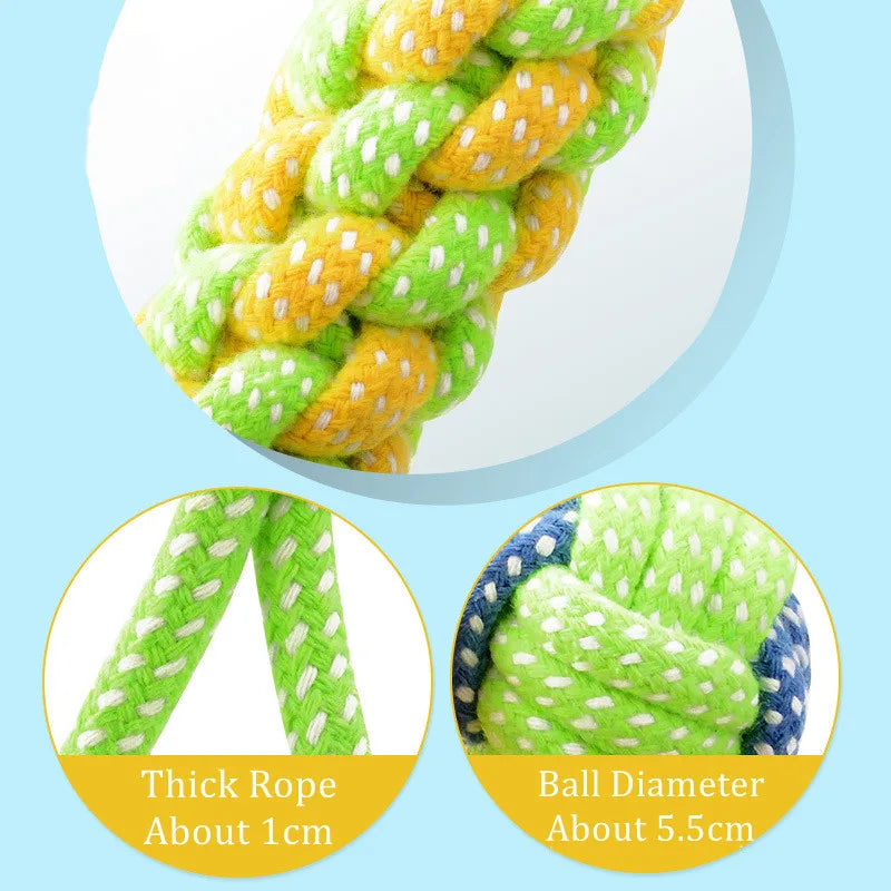 Interactive Cotton Rope Dog Toys for Puppies & Adults - BIG FRENCHIES