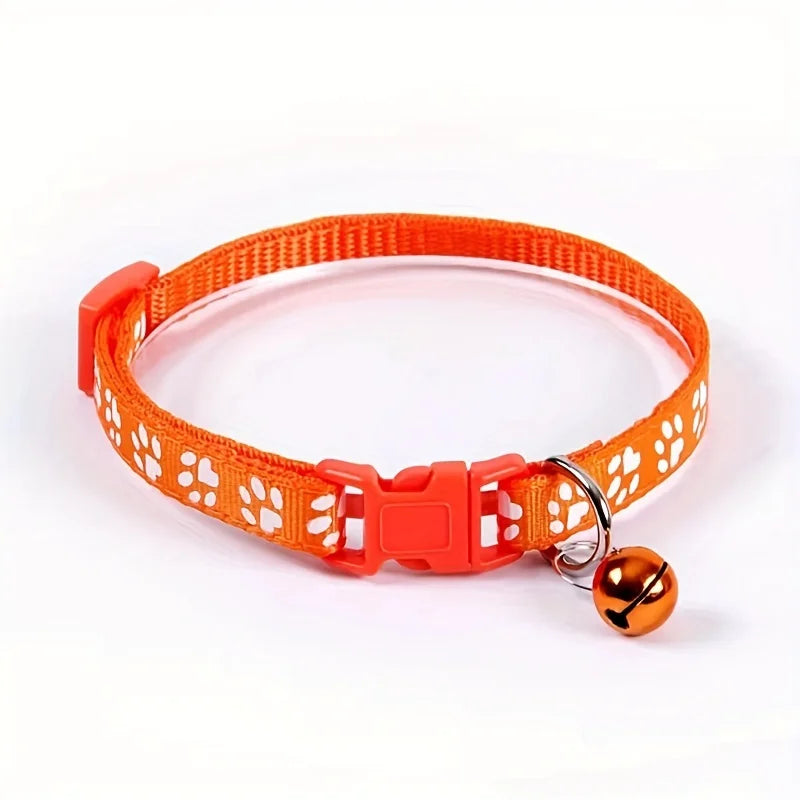 Colorful Adjustable Cat Collar with Bell - BIG FRENCHIES