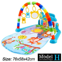 Baby Fitness Play Gym with Music & Piano Mat