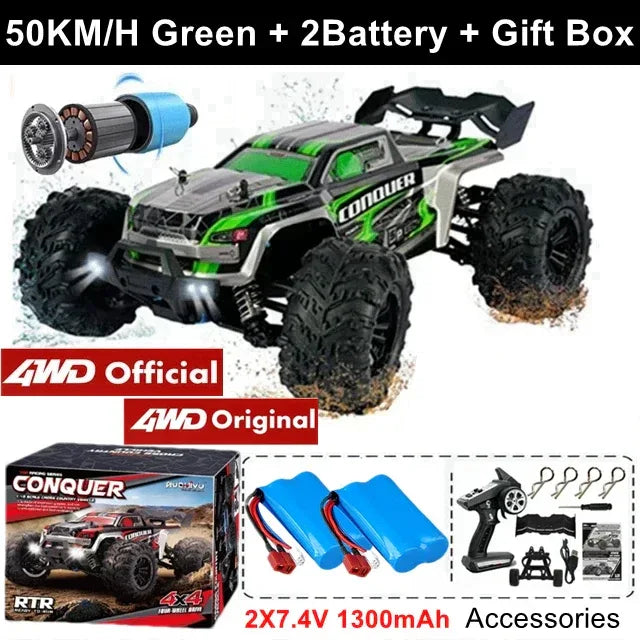 4WD Remote Control Car High-Speed 50-80KM/H Off-Road Buggy Truck - BIG FRENCHIES